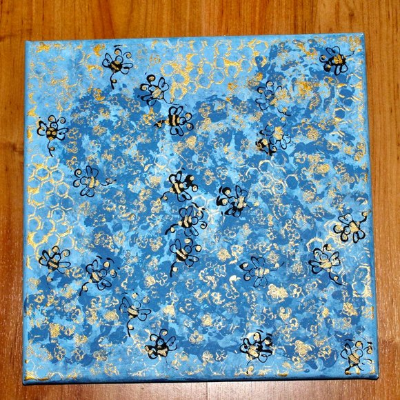 Honey Bee Acrylic on Canvas paintng